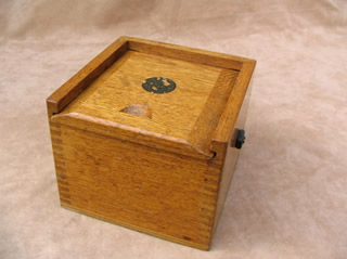 View of compass with lid in place