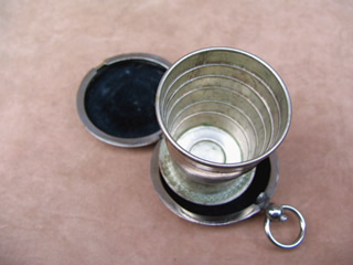 Top view of stirrup cup