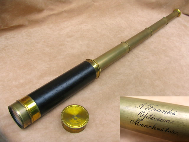 19th century 4 draw ships telescope by Franks Manchester