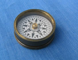 W H Moralee pocket compass dated 1873