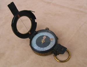 1935 MKIX prismatic marching compass, E R Watts & Son