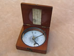 Mid Victorian combined compass clinometer 