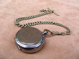 Negretti & Zambra pocket compass with chain