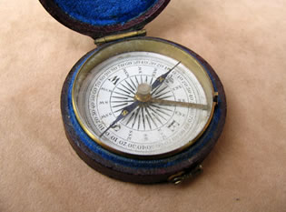 Victorian pocket compass circa 1870