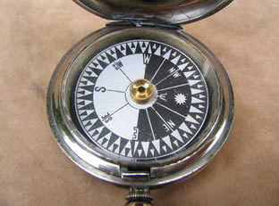 Close up view of jewelled pivot floating dial