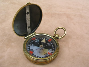 Pocket compass circa 1880