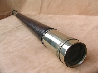 19th century single draw Naval telescope by N & Z