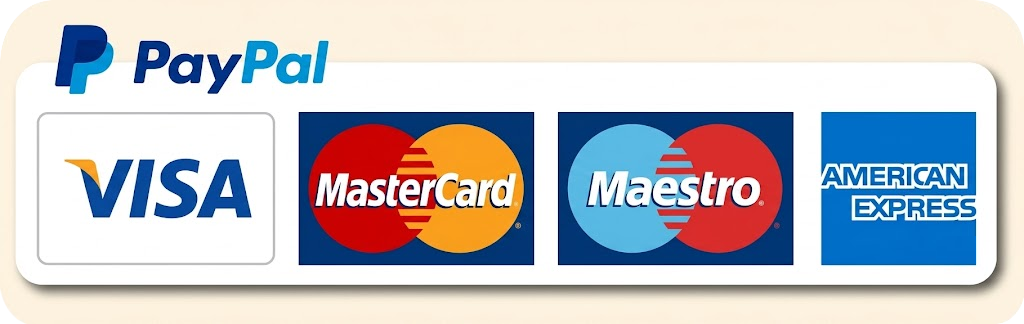 Pay with Paypal, Debit or Credit Card