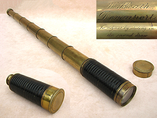Sold at Auction: Dolland, London, a late 19th century brass tube telescope