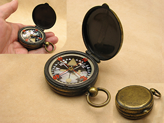 Small Brass Pocket Compass