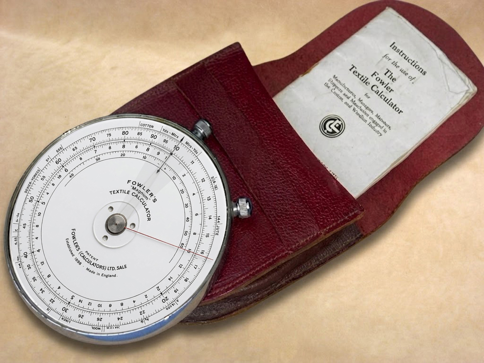 Fowlers Magnum Textile calculator
