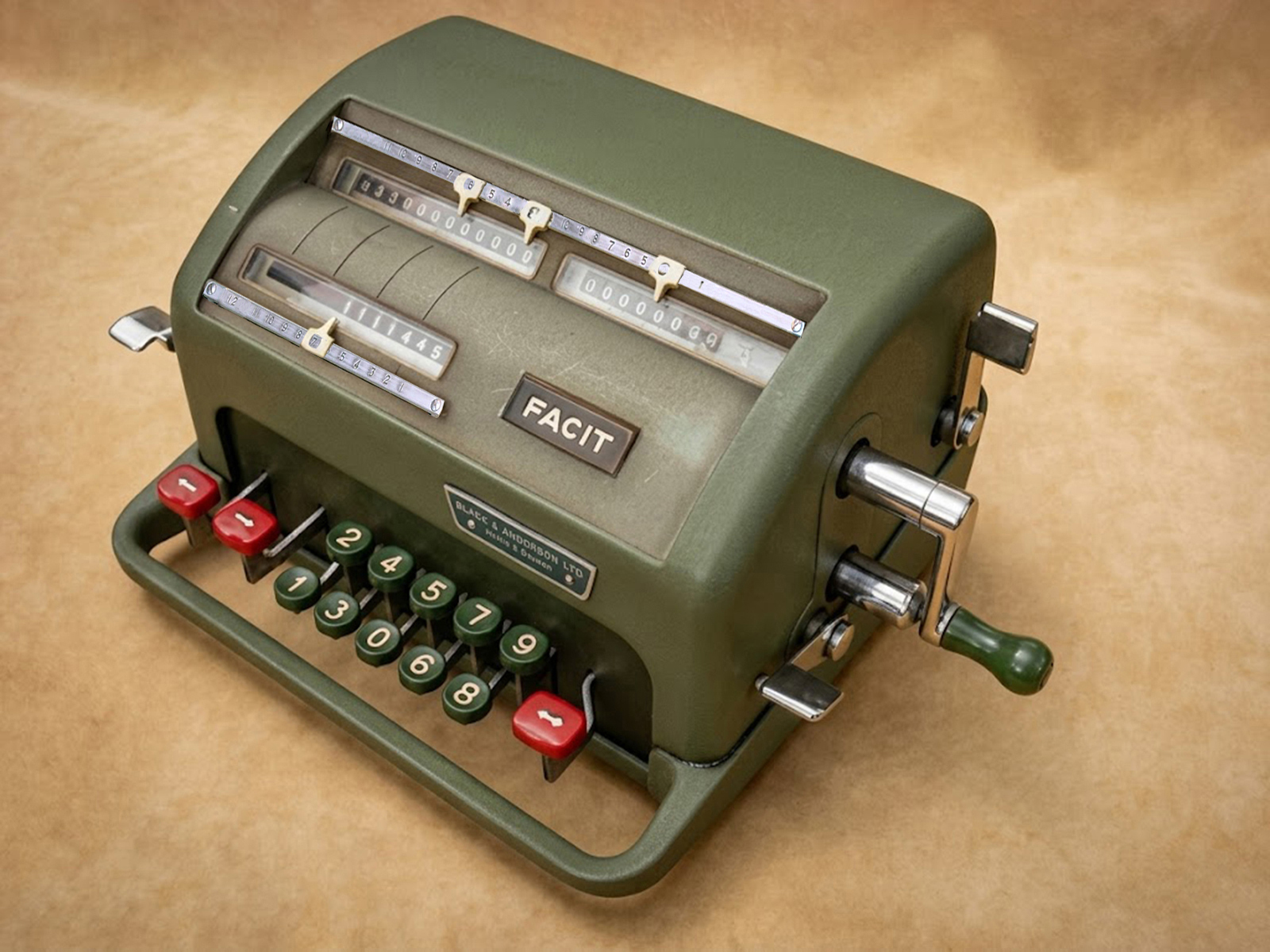 1955 Facit NTK mechanical calculator