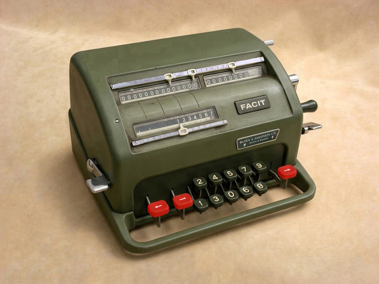 1955 Facit NTK mechanical calculator