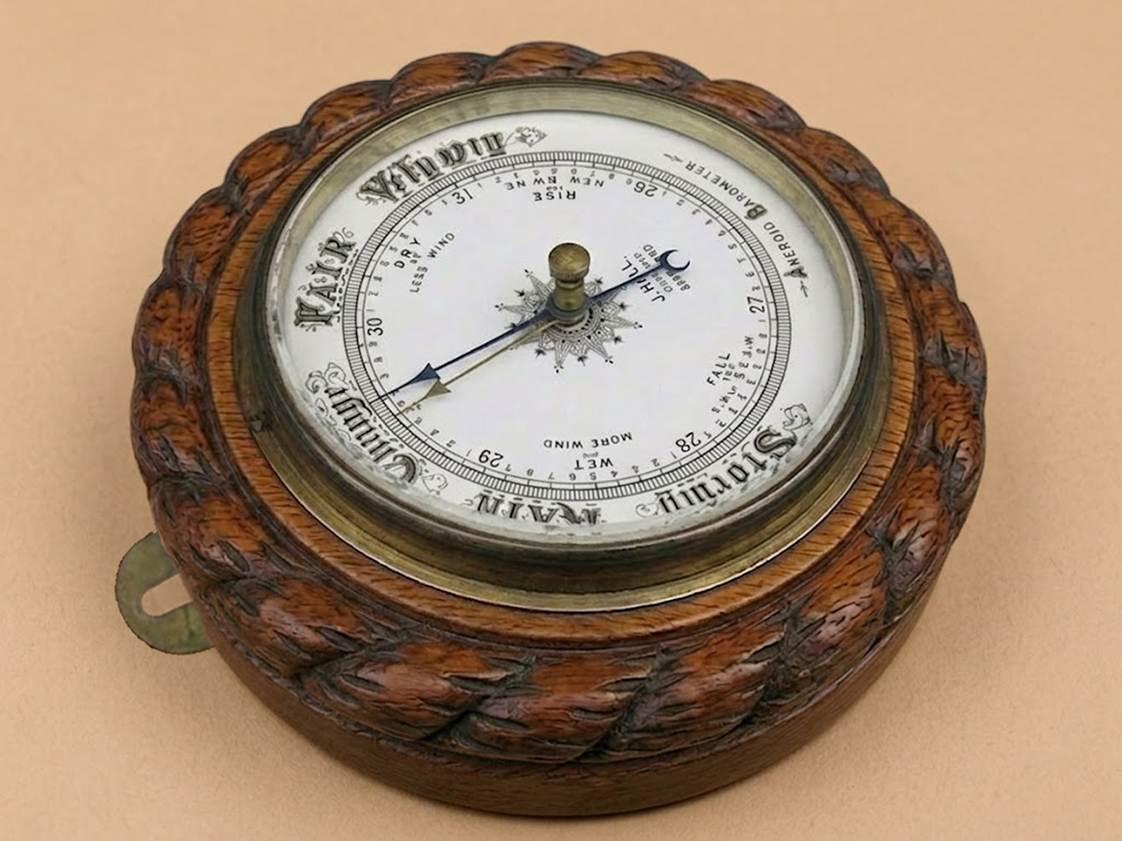 Oak Barometer J Hall Opticians, Bradford