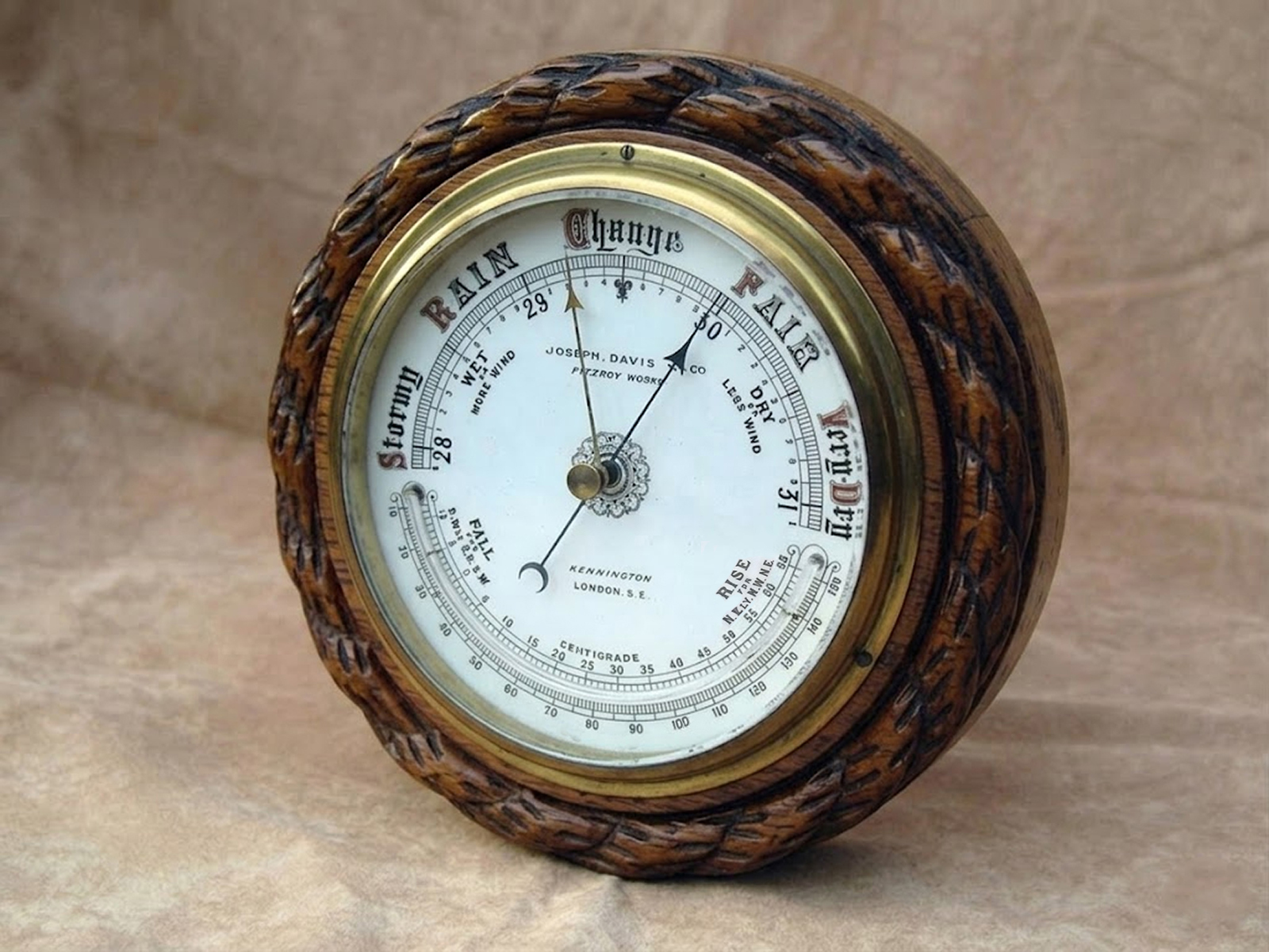 Victorian barometer by Joseph Davis London