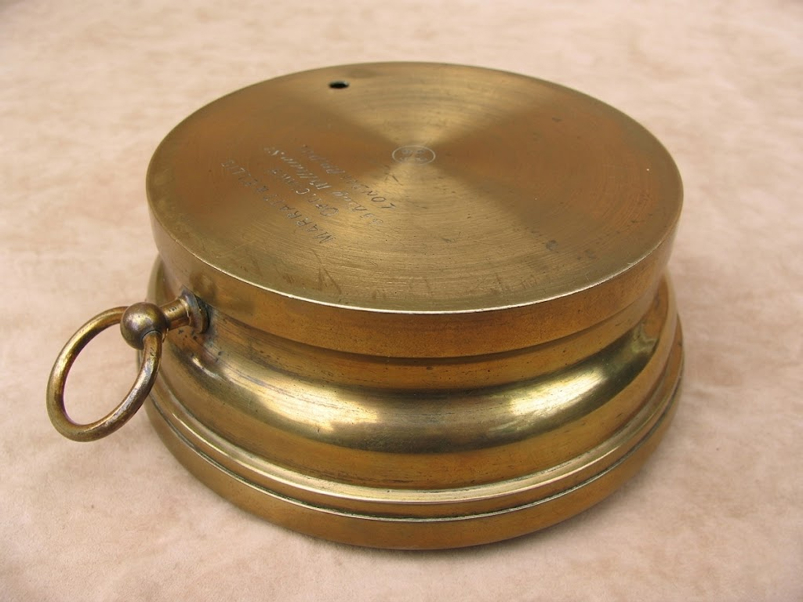 Rear view of barometer